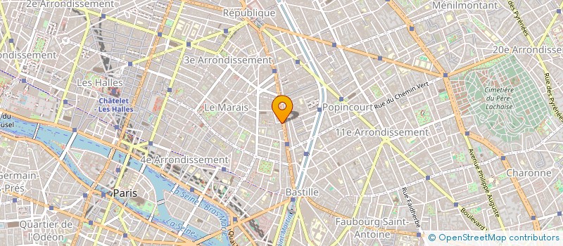 localisation de l'entreprise EURO PHOTO BEAUMARCHAIS à PARIS