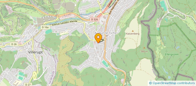 localisation de l'entreprise EURO' PIECES à AUDUN-LE-TICHE
