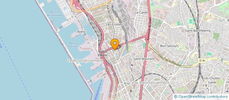 localisation de l'entreprise EURO PIECES à MARSEILLE