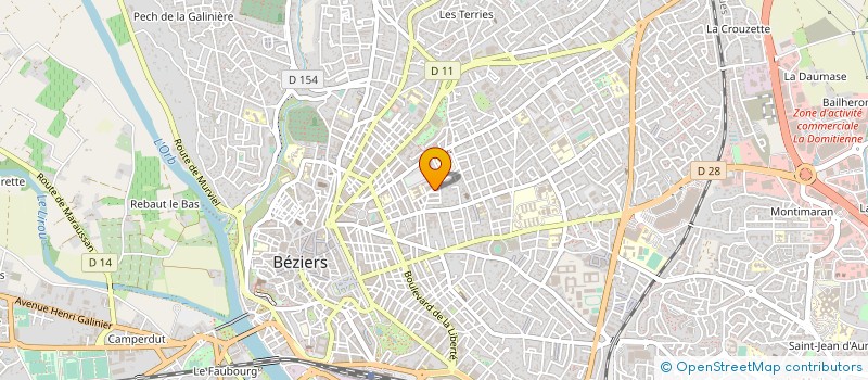 localisation de l'entreprise EURO PIECES AUTO à BEZIERS