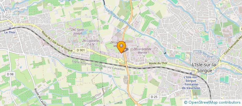 localisation de l'entreprise EURO PIECES AUTO 84  L'ISLE-SUR-LA-SORGUE