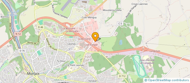 localisation de l'entreprise EURO PIECES DIFFUSION  MORLAIX