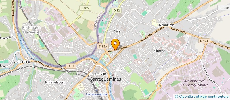 localisation de l'entreprise EURO PIQUET SARL à SARREGUEMINES