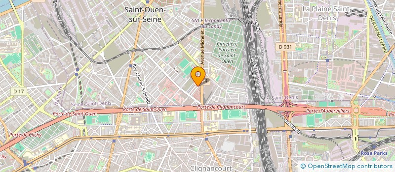 localisation de l'entreprise EURO PIZZA à SAINT-OUEN-SUR-SEINE