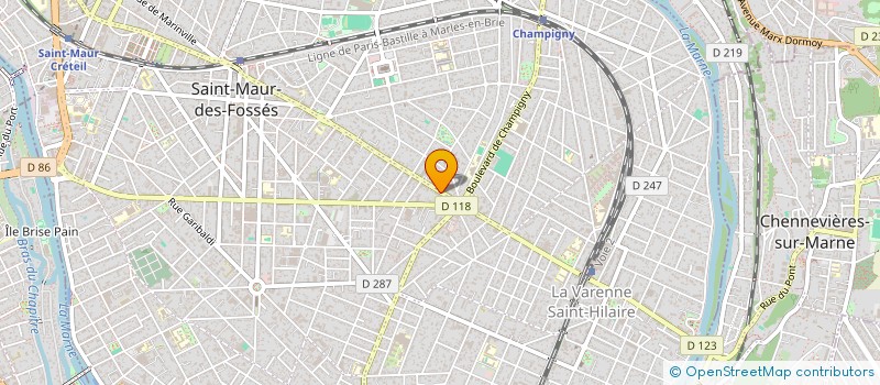 localisation de l'entreprise EURO PIZZA BURGER à ST MAUR DES FOSSES