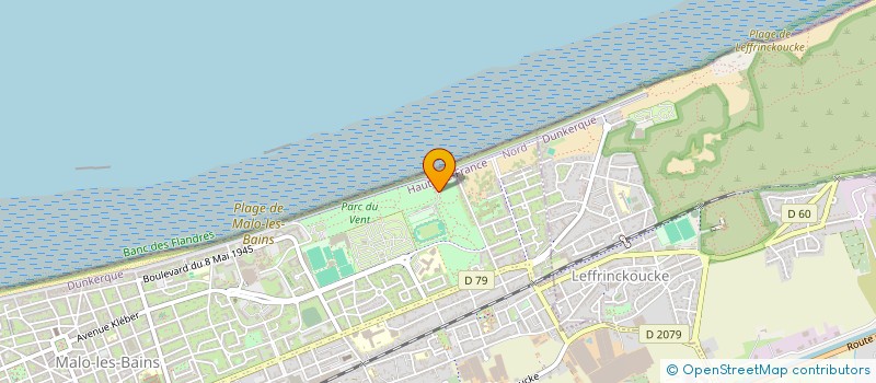 localisation de l'entreprise EURO PLAGE VOILE à DUNKERQUE