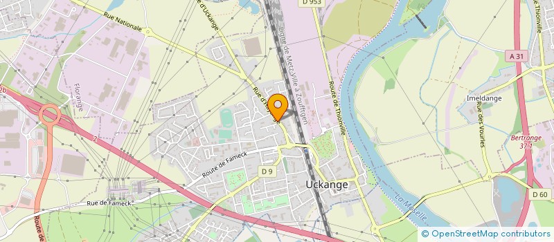 localisation de l'entreprise EURO PLASTIC INDUSTRIE  UCKANGE