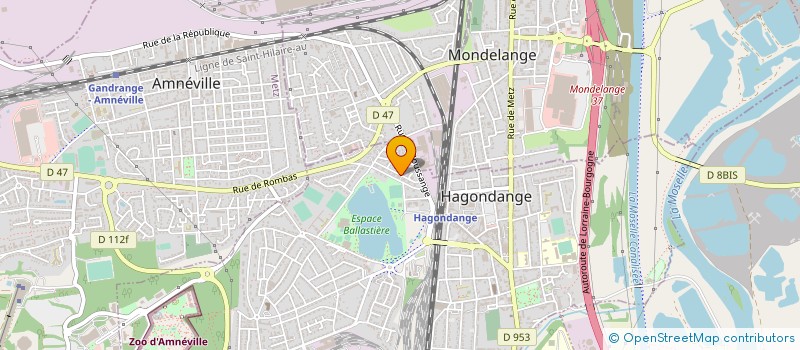 localisation de l'entreprise EURO PLATRERIE PEINTURE à HAGONDANGE