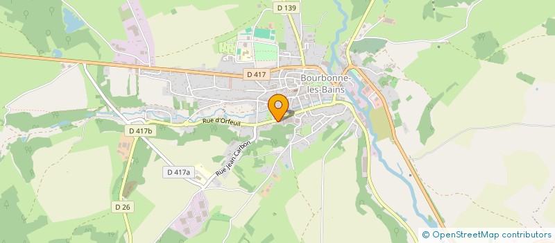 localisation de l'entreprise EURO PLAZA à BOURBONNE-LES-BAINS