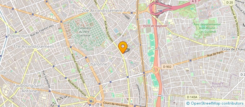 localisation de l'entreprise EURO PNEUS à PARIS