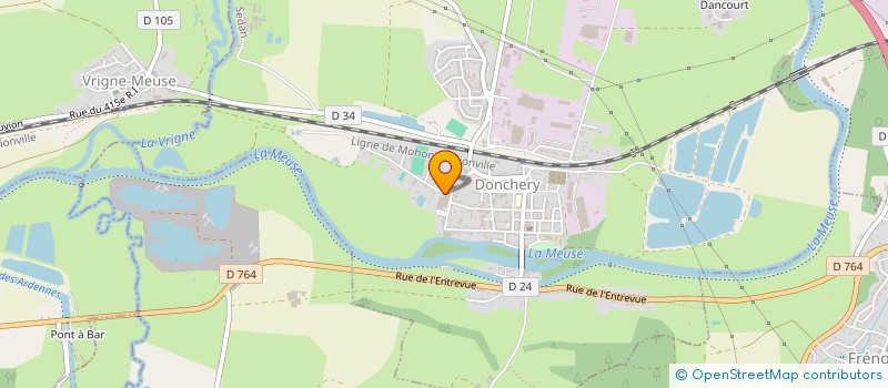localisation de l'entreprise EURO POIDS LOURDS à DONCHERY
