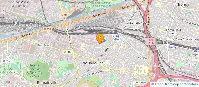 localisation de l'entreprise EURO POSES SERVICES à NOISY-LE-SEC