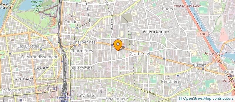 localisation de l'entreprise EURO PRA  VILLEURBANNE