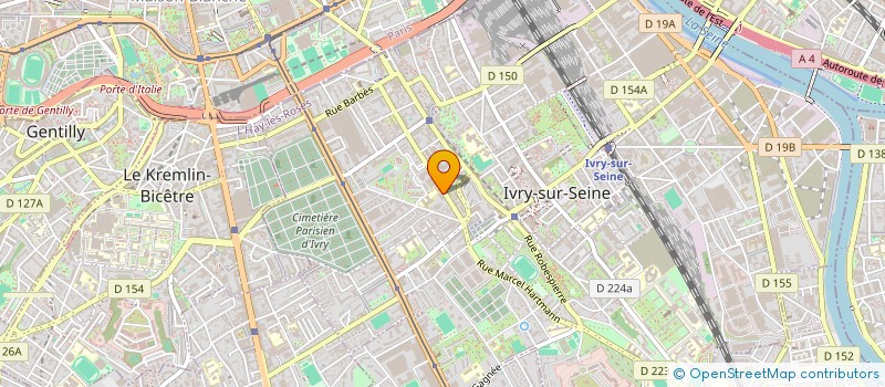 localisation de l'entreprise EURO PRESTA  IVRY-SUR-SEINE