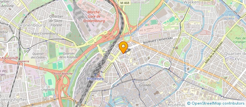 localisation de l'entreprise EURO PRICE TAXI à STRASBOURG