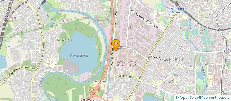 localisation de l'entreprise EURO PROTECTION SURVEILLANCE à STRASBOURG