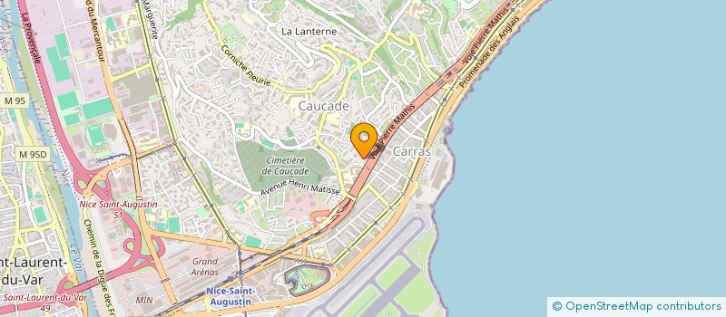 localisation de l'entreprise EURO'PUB  NICE