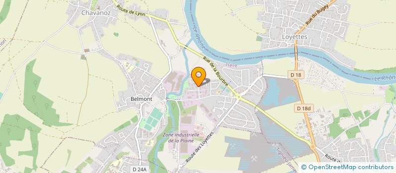 localisation de l'entreprise EURO-PUB COM à CHAVANOZ