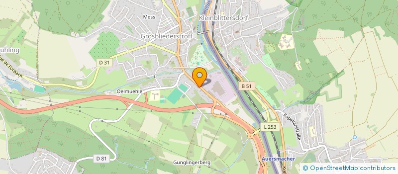 localisation de l'entreprise EURO PVC à GROSBLIEDERSTROFF