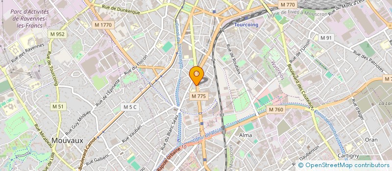 localisation de l'entreprise EURO PVC SERVICE à TOURCOING