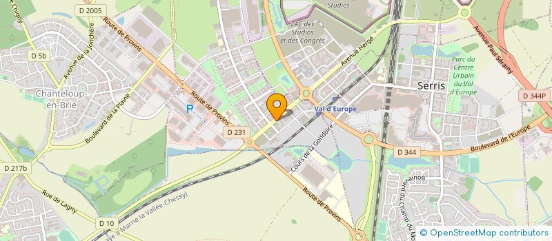 localisation de l'entreprise EURO QUALITY SYSTEM FRANCE  MONTEVRAIN