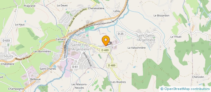 localisation de l'entreprise EURO RADIO SYSTEM SARL  SAINTE FOY L'ARGENTIERE