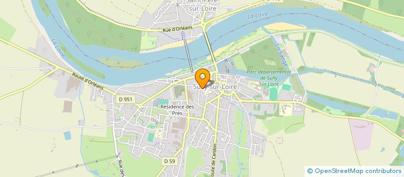 localisation de l'entreprise EURO RAYONNAGE MY à SULLY-SUR-LOIRE