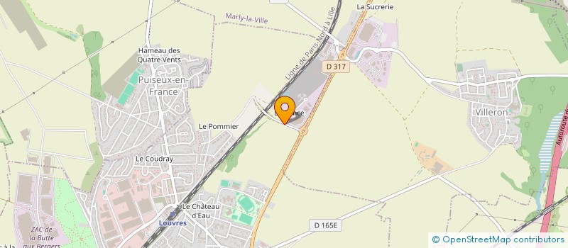 localisation de l'entreprise EURO RECYCLAGE  LOUVRES