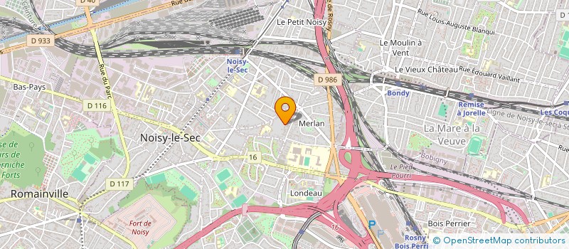 localisation de l'entreprise EURO RENOV 93 à NOISY-LE-SEC