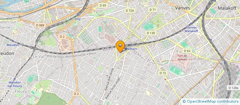 localisation de l'entreprise EURO RENOV TCE à CLAMART