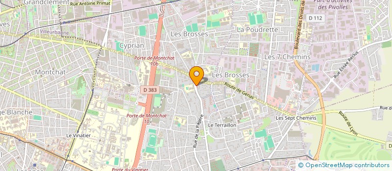 localisation de l'entreprise EURO RENOVATION à BRON