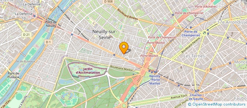 localisation de l'entreprise EURO REVETEMENTS à NEUILLY-SUR-SEINE