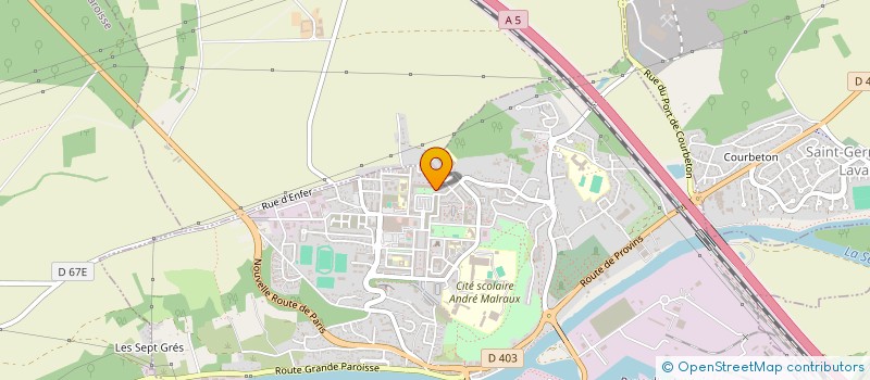 localisation de l'entreprise EURO ROUTE  MONTEREAU-FAULT-YONNE