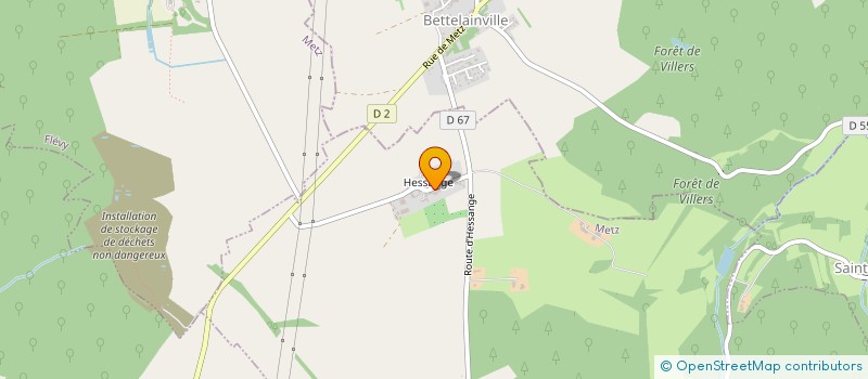 localisation de l'entreprise EURO ROUTE METZ à FAILLY