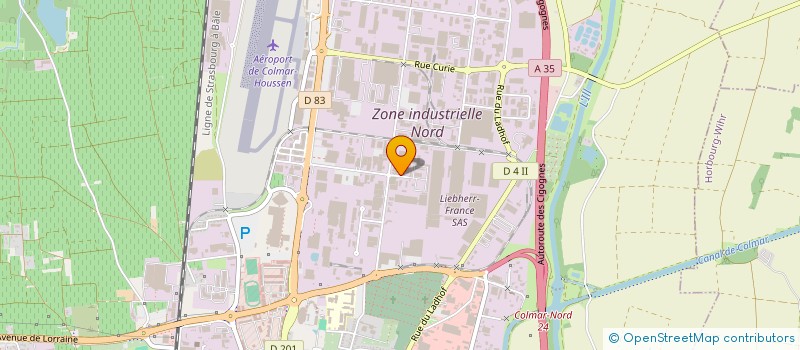 localisation de l'entreprise EURO SAEP  COLMAR