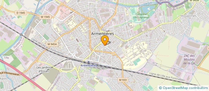 localisation de l'entreprise EURO-SANICHAUFF  ARMENTIERES