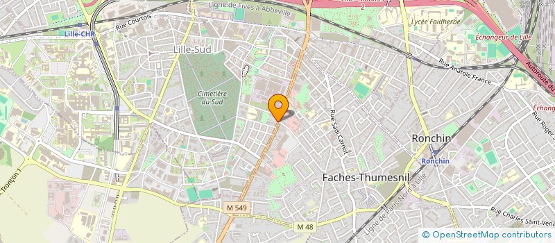 localisation de l'entreprise EURO SANTE GROUPE FINANCIER RECOUVREMENT à LILLE
