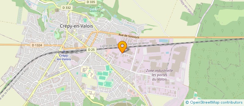 localisation de l'entreprise EURO SARL  CREPY EN VALOIS