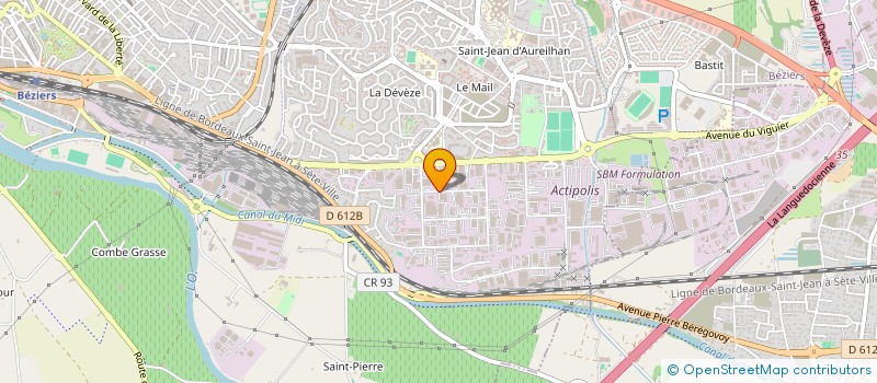 localisation de l'entreprise EURO SECURI MED INSTITUT à BEZIERS