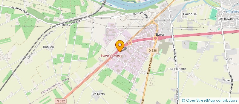 localisation de l'entreprise EURO SECURITE ASSISTANCE DROME à BOURG-DE-PEAGE