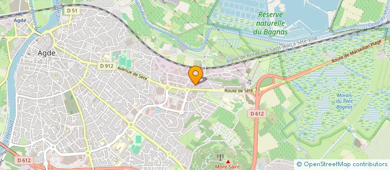 localisation de l'entreprise EURO SECURITE ASSISTANCE HERAULT  AGDE