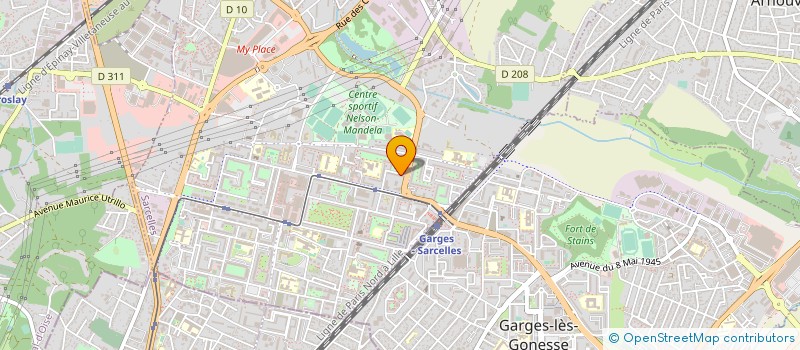 localisation de l'entreprise EURO SECURITE PRIVEE à SARCELLES