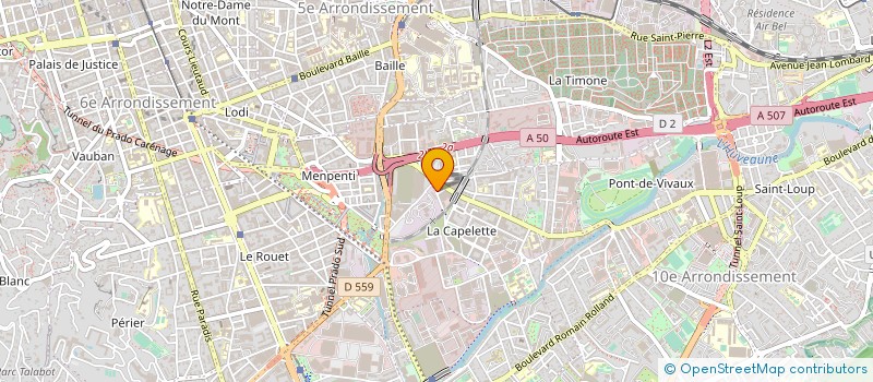 localisation de l'entreprise EURO SECURITE PROTECTION à MARSEILLE