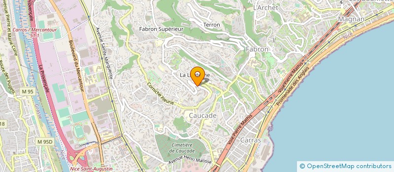 localisation de l'entreprise EURO SERVICE CONFIANCE AUTOMOBILLE à NICE