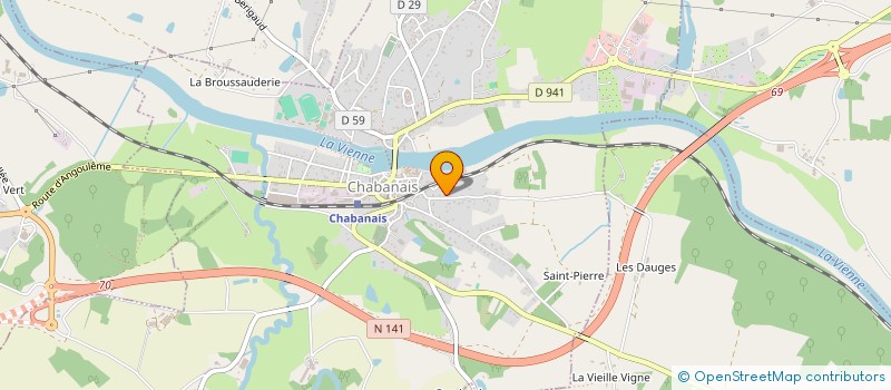 localisation de l'entreprise EURO SERVICE EXPANSION SARL à CHASSENON