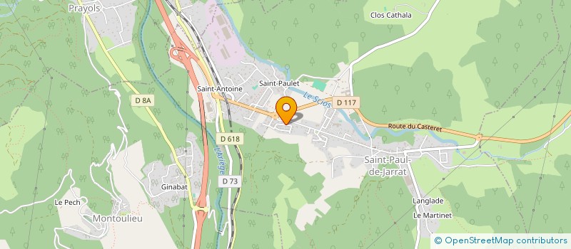 localisation de l'entreprise EURO SERVICE MATERIEL BATIMENT ET TRAVAUX PUBLICS à SAINT-PAUL-DE-JARRAT