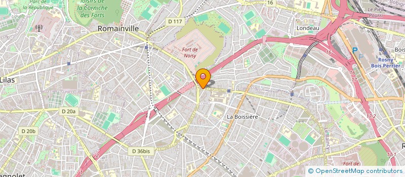 localisation de l'entreprise EURO SERVICE TELE MENEGER à ROMAINVILLE