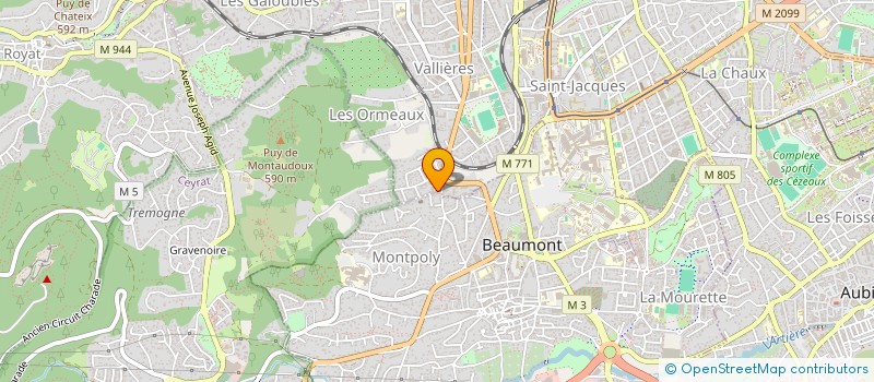 localisation de l'entreprise EURO SERVICES à CLERMONT-FERRAND