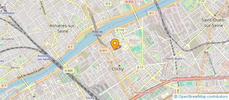 localisation de l'entreprise EURO SERVICES à CLICHY