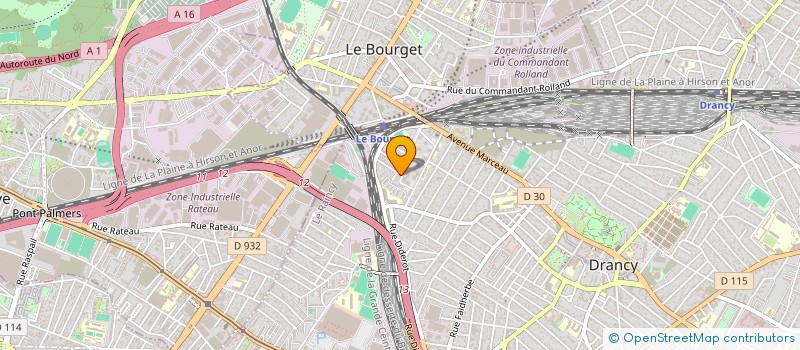 localisation de l'entreprise EURO SERVICES à DRANCY